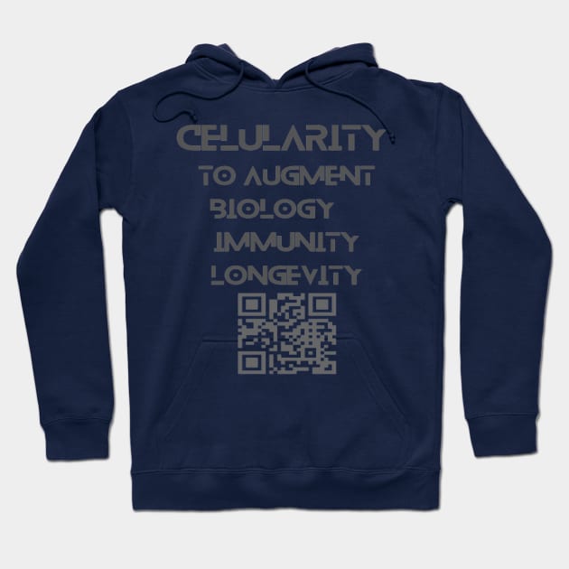 Celularity  to augment biology, immunity, longevity Hoodie by Bharat Parv